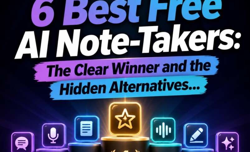 I Ranked the 6 Best AI Note-Takers: the clear winner and the Hidden alternatives…