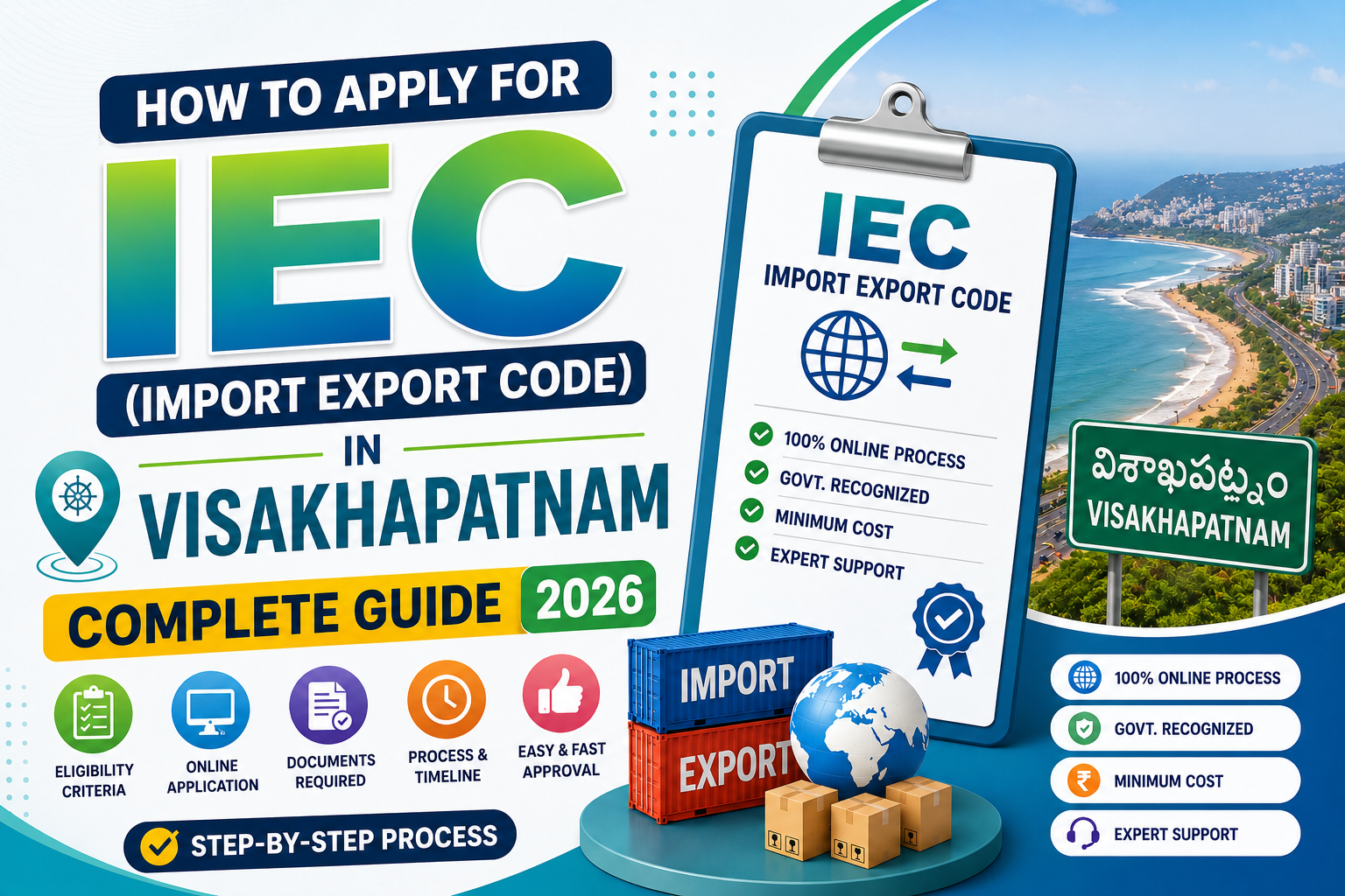 How to Apply for IEC (Import Export Code) in Visakhapatnam – Complete Guide 2026