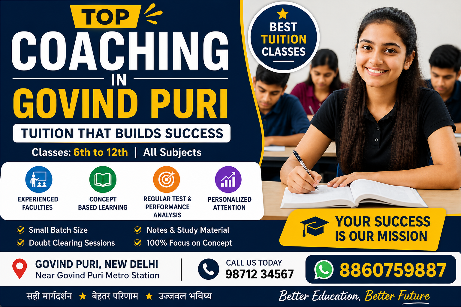 Science Coaching in Govind Puri