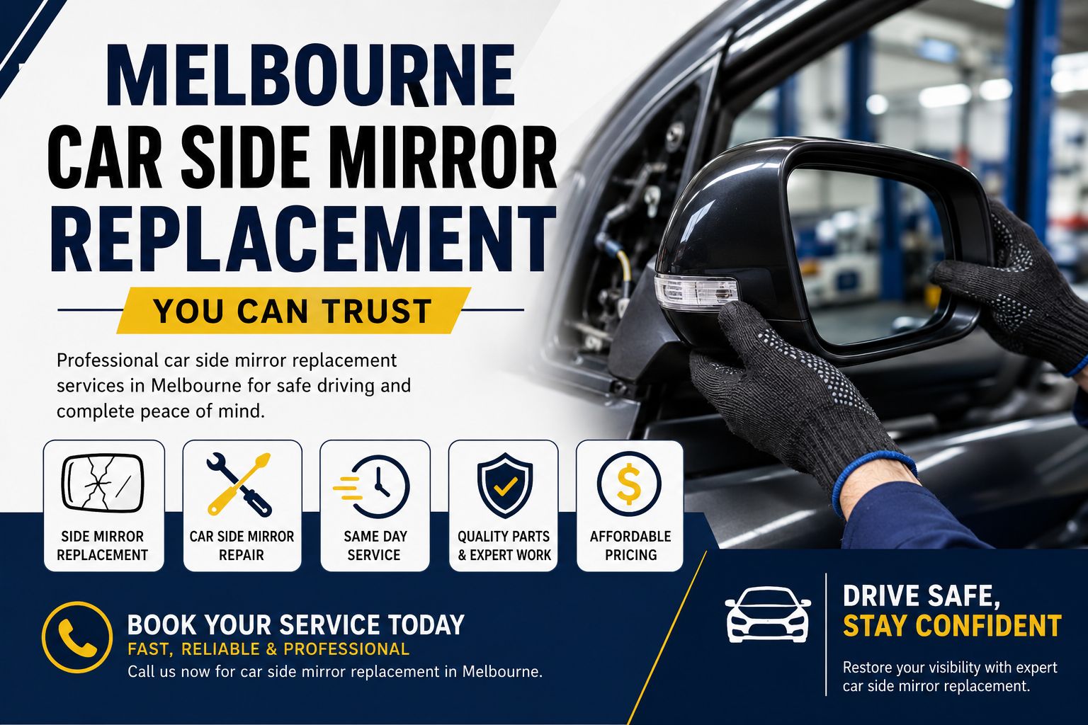 Melbourne Car Side Mirror Replacement You Can Trust