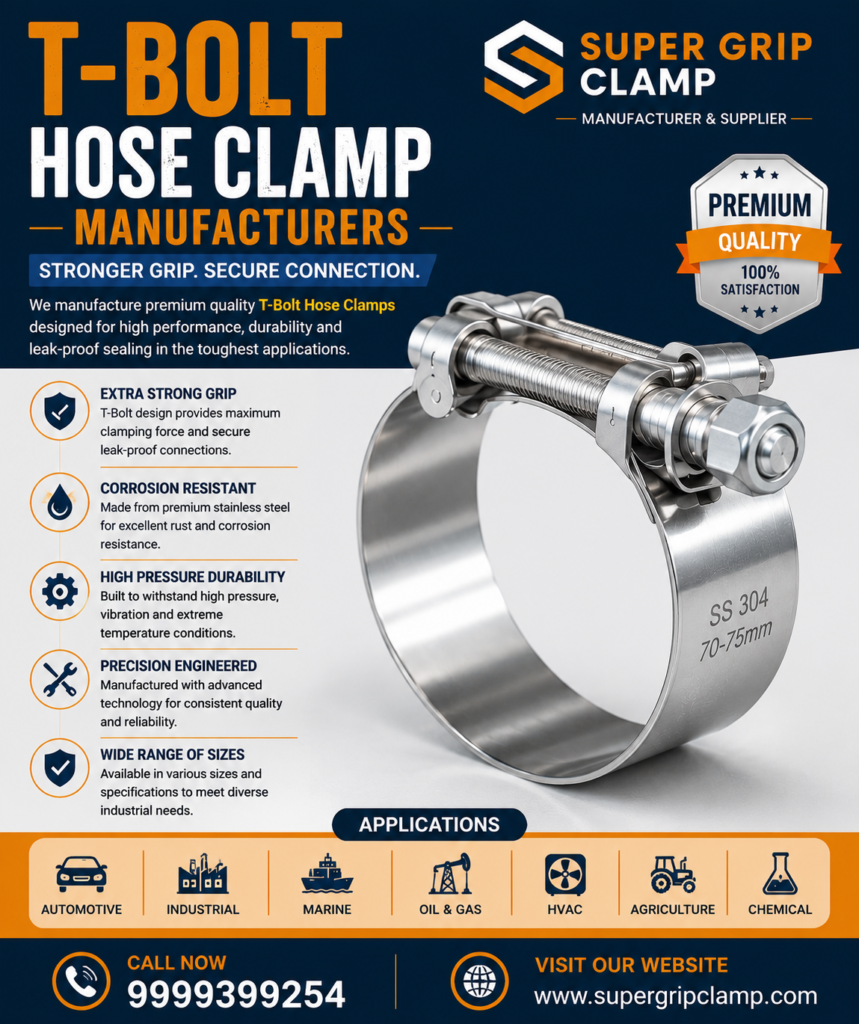 Heavy Duty Hose Clamp Manufacturers in Mumbai–