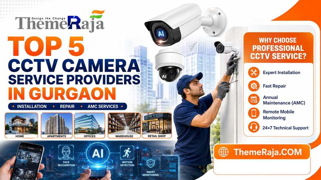 Top 5 CCTV Camera Service Providers in Gurgaon | Installation, Repair & AMC