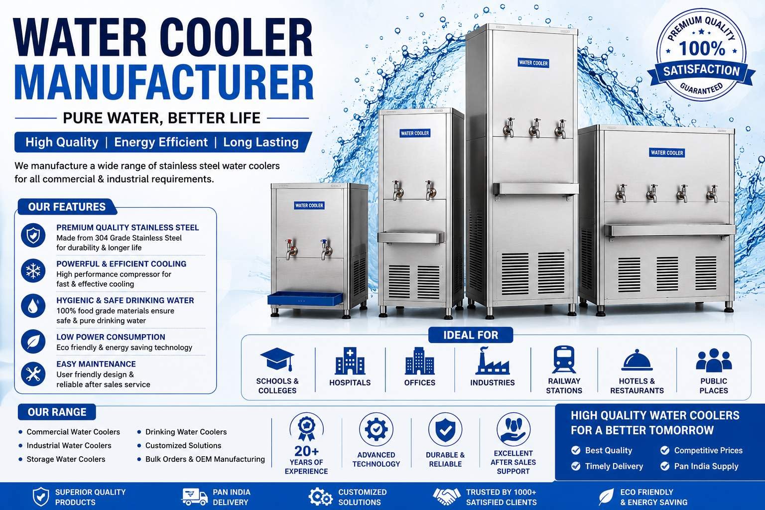 Why Choosing the Right Water Cooler Manufacturer Matters More Than You Think