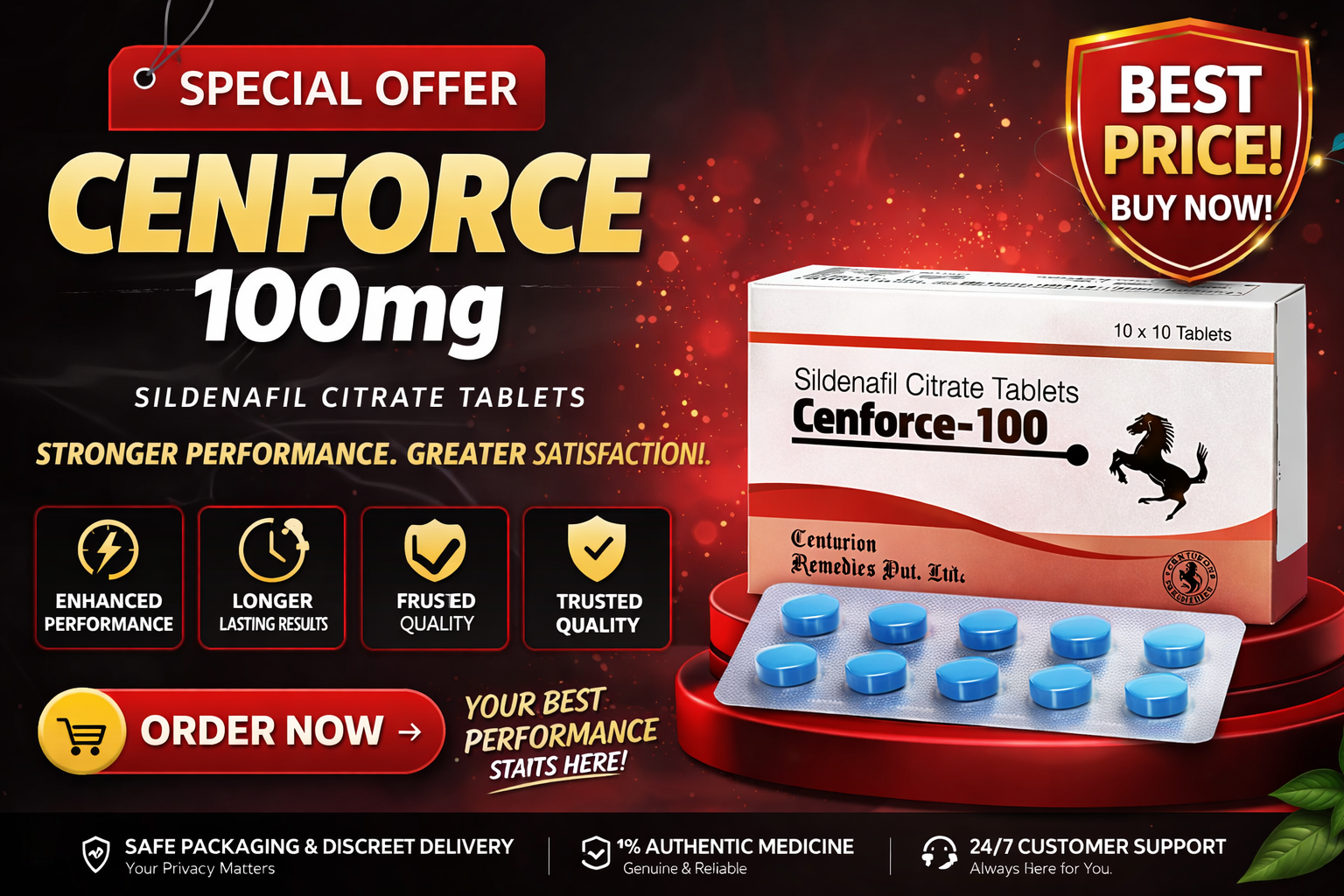Cenforce Tablet tackles ED problem effectively