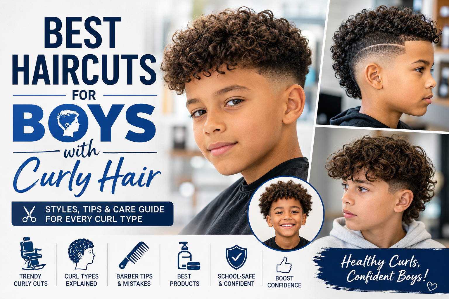 Best Haircuts for Boys with Curly Hair