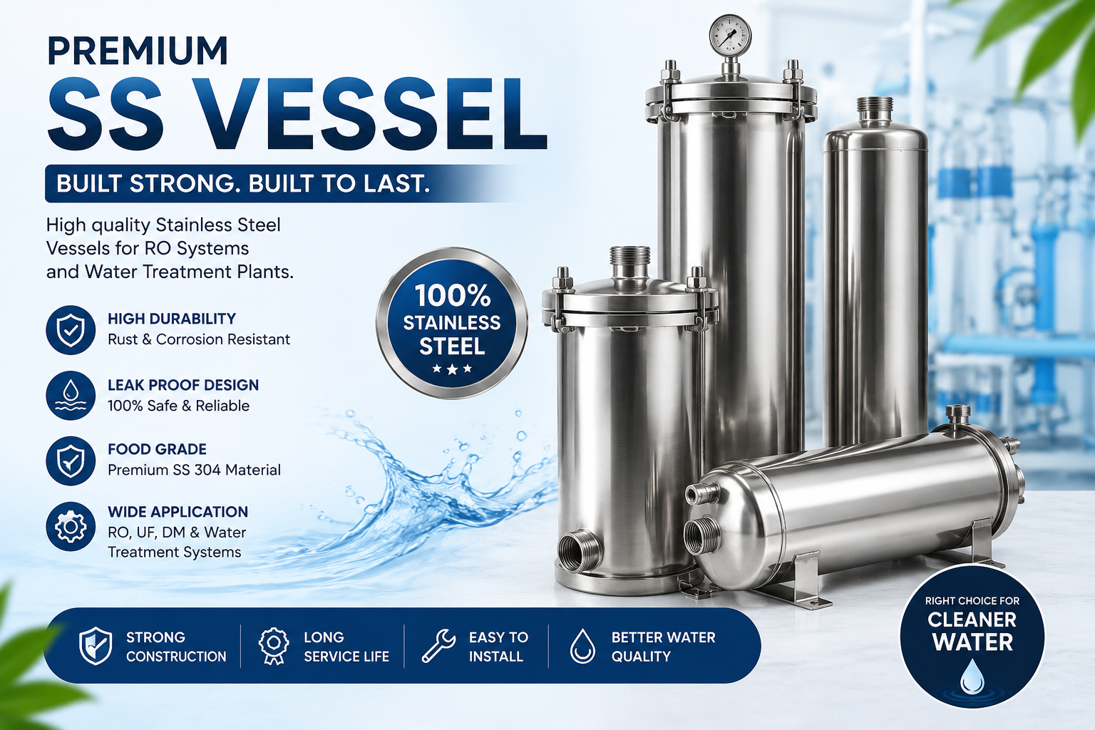 SS Vessel: The Stainless-Steel Core Behind Modern Water Treatment Systems