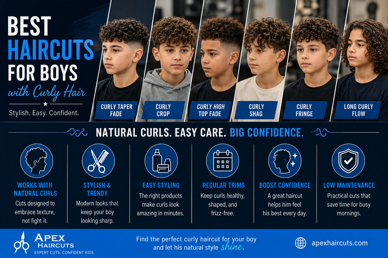 Best Haircuts for Boys with Curly Hair