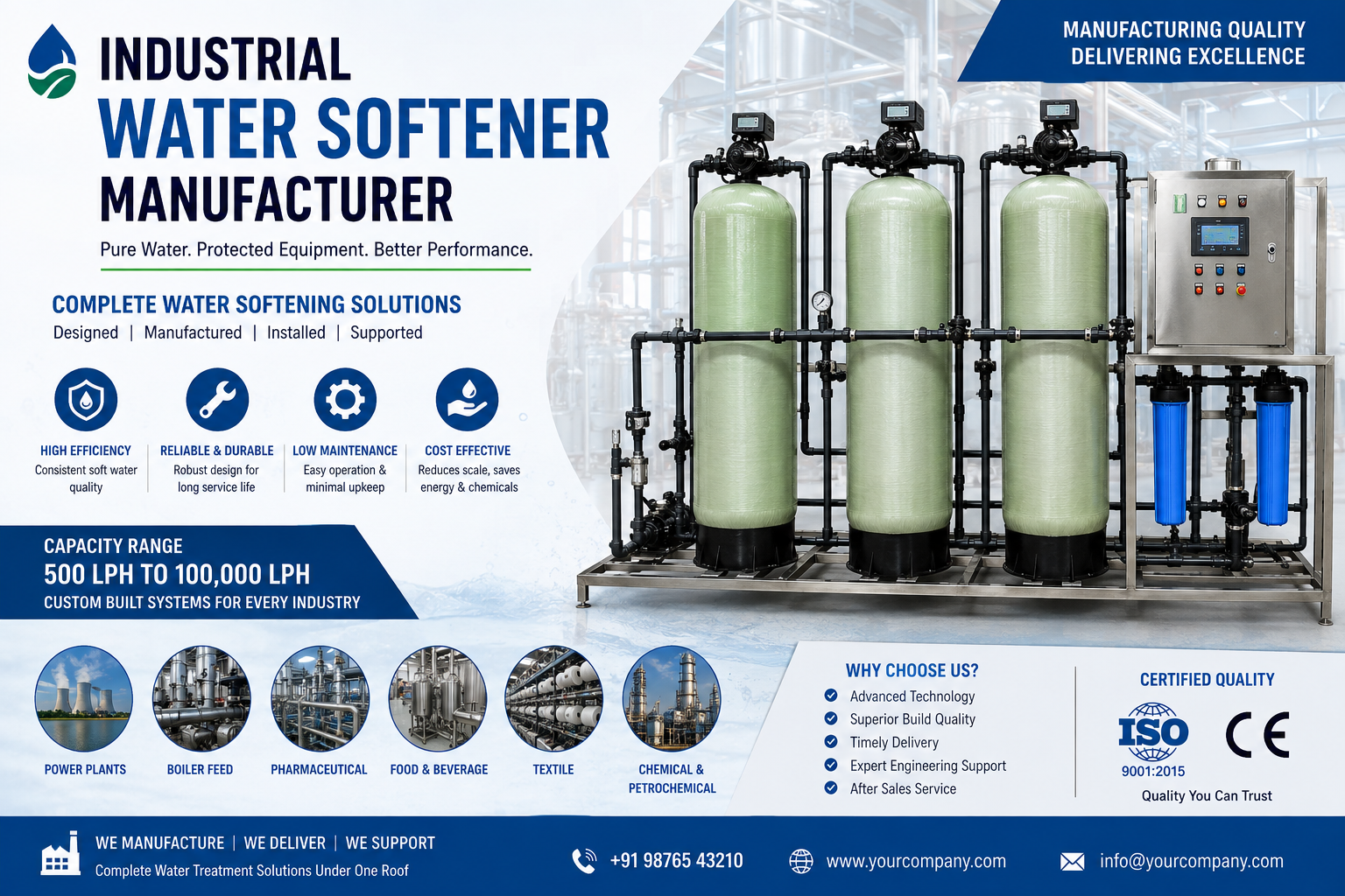 Industrial Water Softener Manufacturer: Choosing the Right Solution for Hard Water Management