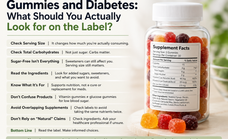 Gummies and Diabetes: What Should You Actually Look for on the Label?