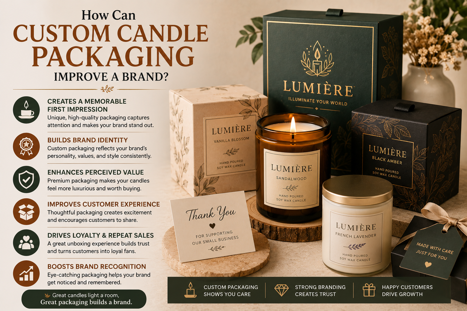 How Can Custom Candle Packaging Improve a Brand?