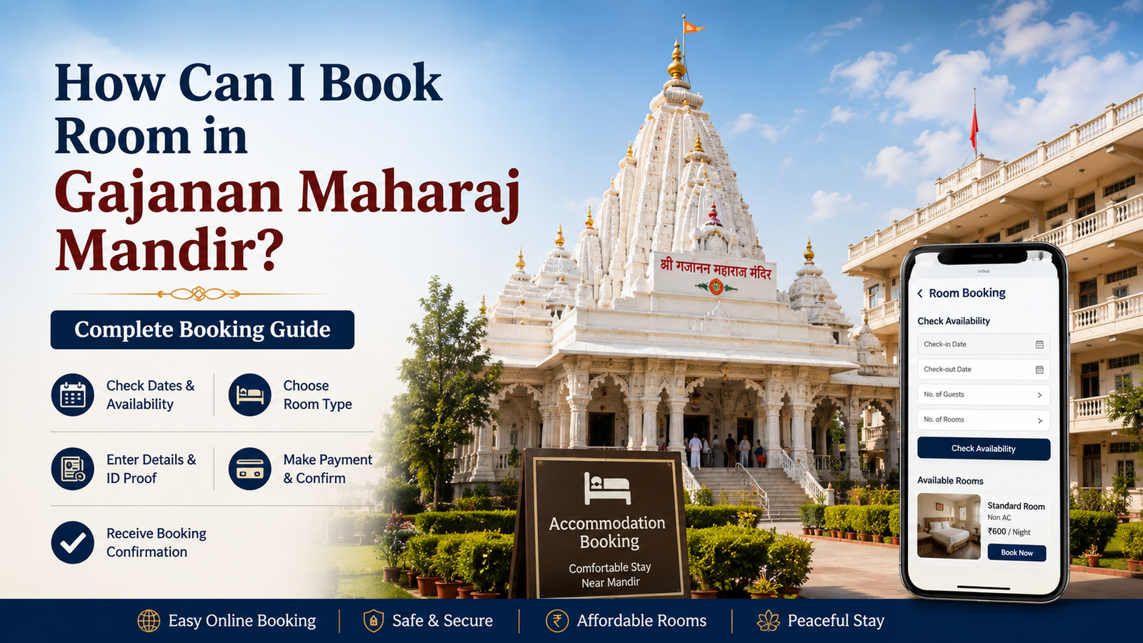 How Can I Book Room in Gajanan Maharaj Mandir? Complete 2026 Guide