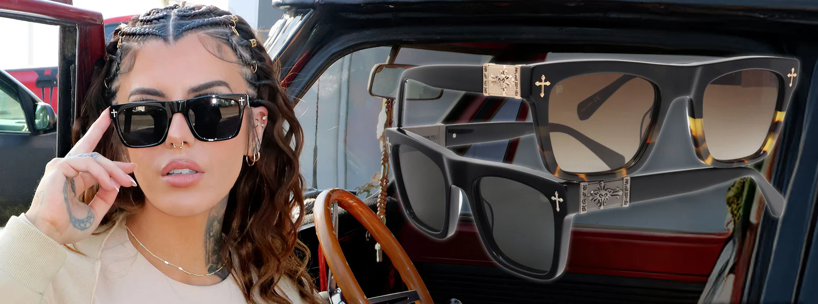 Shop Chrome Hearts Sunglasses United States for Daily Wear