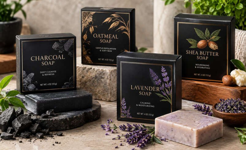 Black Soap Boxes: A Bold Approach to Everyday Packaging