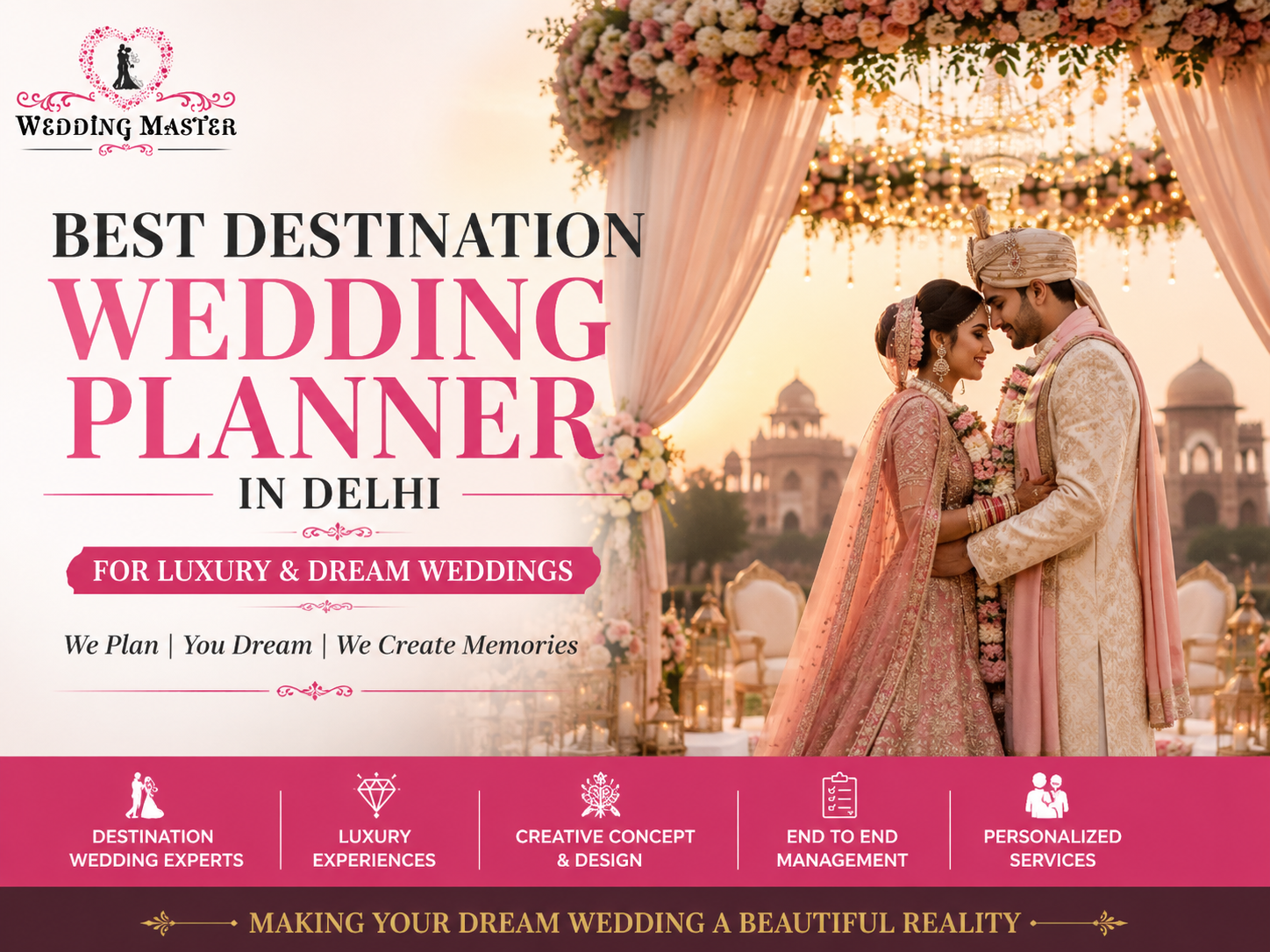 Top Destination Wedding Planners in Delhi for Luxury Celebrations
