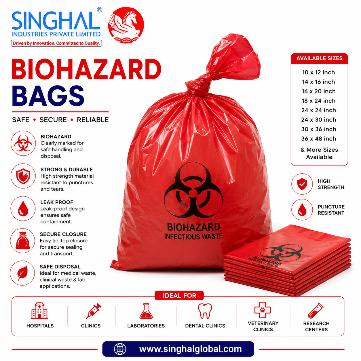 Biohazard Bags for Hospitals, Labs, and Healthcare Facilities