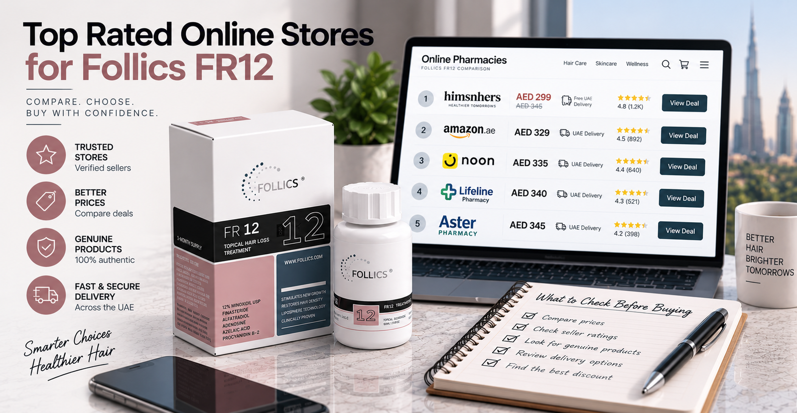 Top Rated Online Stores for Follics FR12