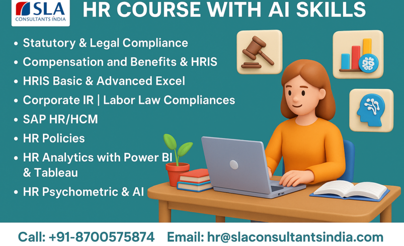HR Course in Delhi for 2027 Industry-Focused Training, Learn Talent Development, Employee Engagement and Performance Appraisal Techniques | Free SAP HCM and HR Analytics with AI Training by SLA Consultants India
