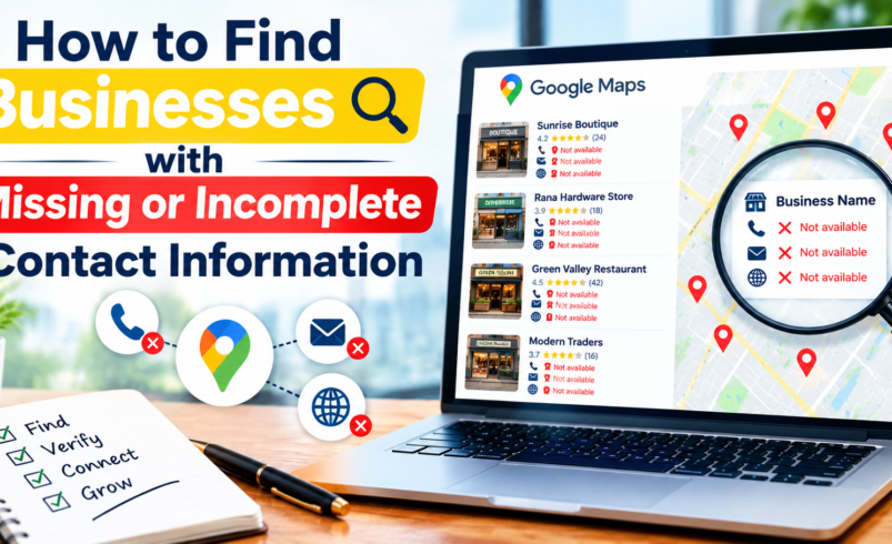 How to Find Businesses with Missing or Incomplete Contact Information